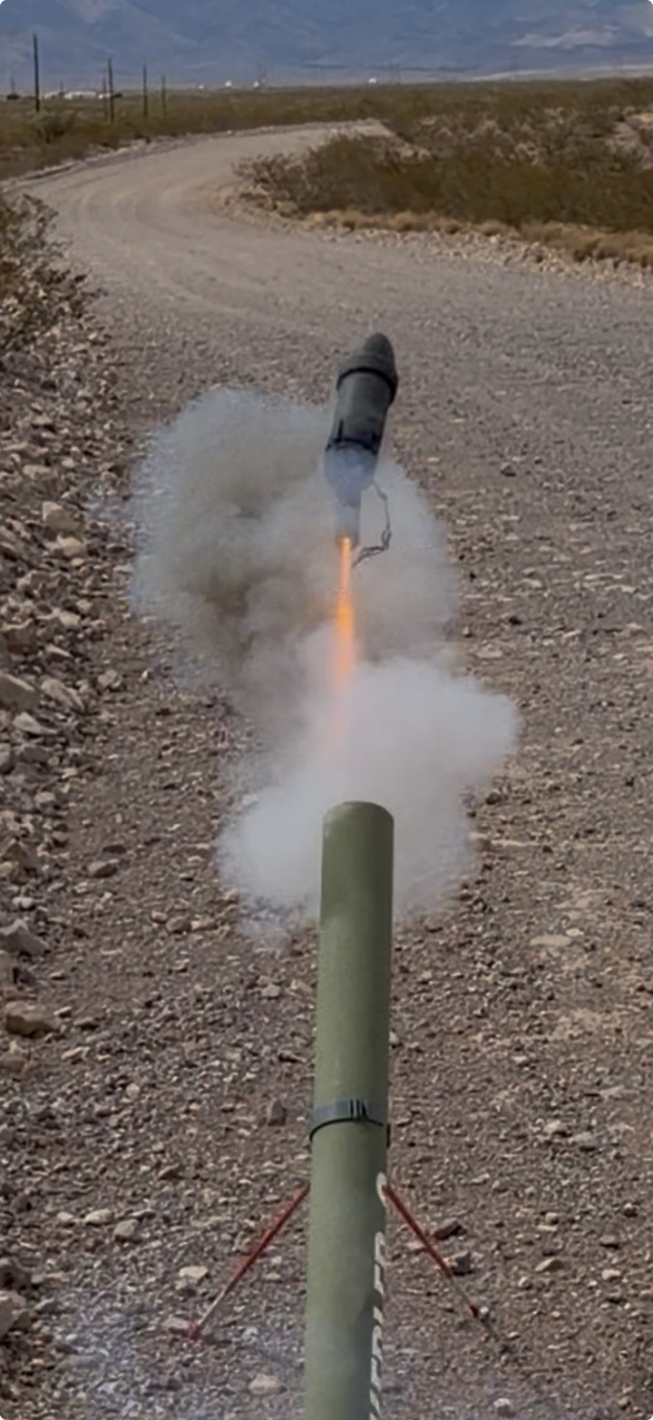 Kepler Defense — second completed launch leaving the tube, July 21 2026